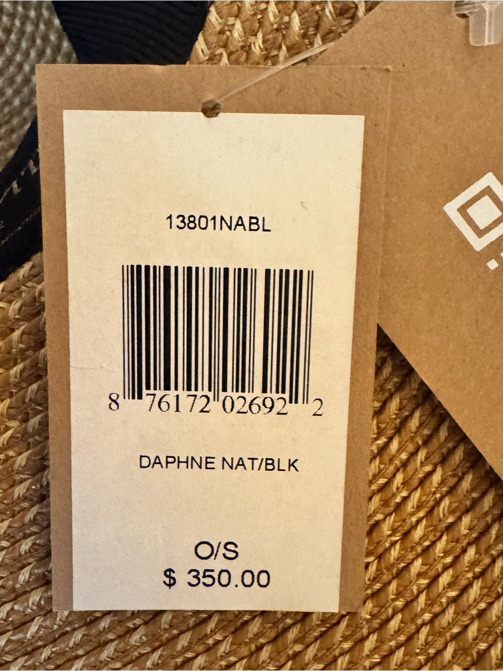 NWT Eric Javits Daphne Hat in Natural Black - Picture 8 of 12